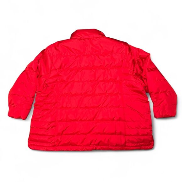Lands’ End Plus 3X Red Down Puffer Coat Jacket 600 Fill RDS Warm Packable NWT - Picture 2 of 8